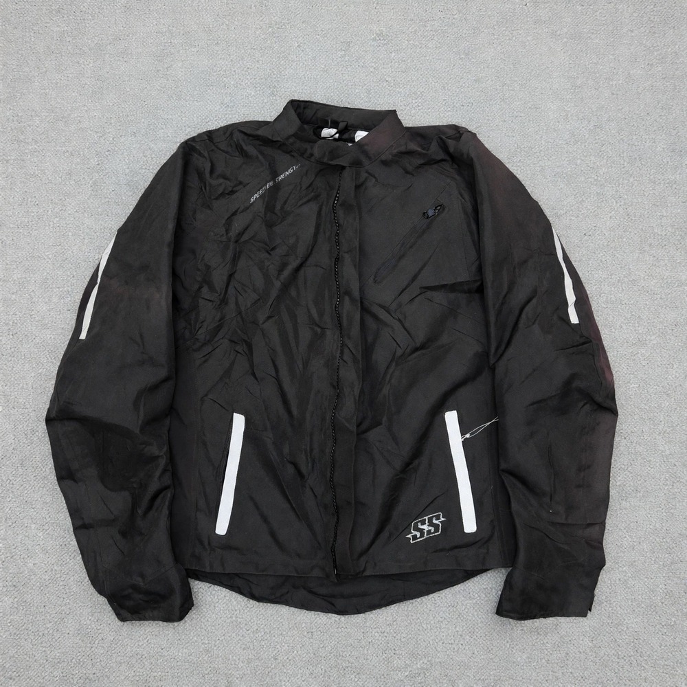Speed and Strength Womens Motorcycle Jacket Black Reflective WSM CE Armor